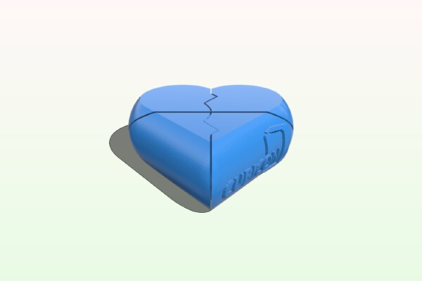 Secret cubicon heart box | 3d print model