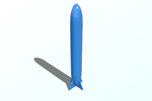Mk. 82 Style Bomb For GI Joe Skystriker | 3d print model