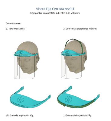 3d printed face mask A4 sheet | 3d print model