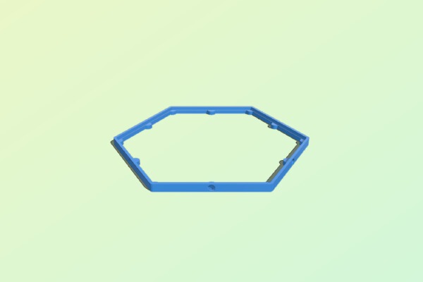 Magnetic Hex Tile Holder for Eclipse | 3d print model