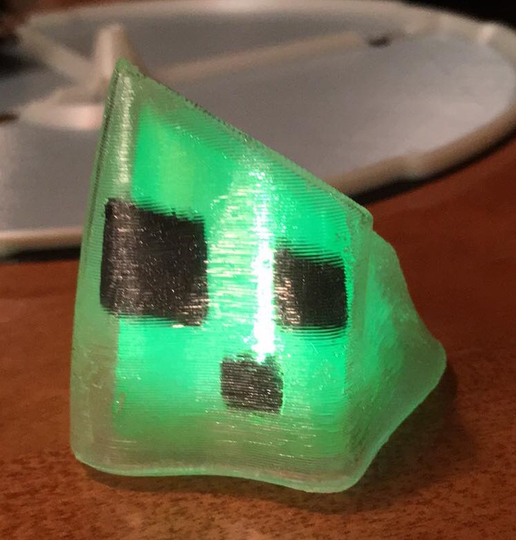 Glowing Minecraft Slime