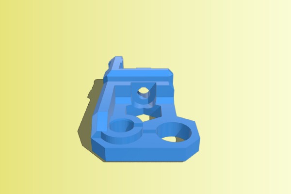 2040 Extrusion Nema 17 Motor and rod holder Flex fit. Prusa Bear I3 Non Vslot | 3d print model
