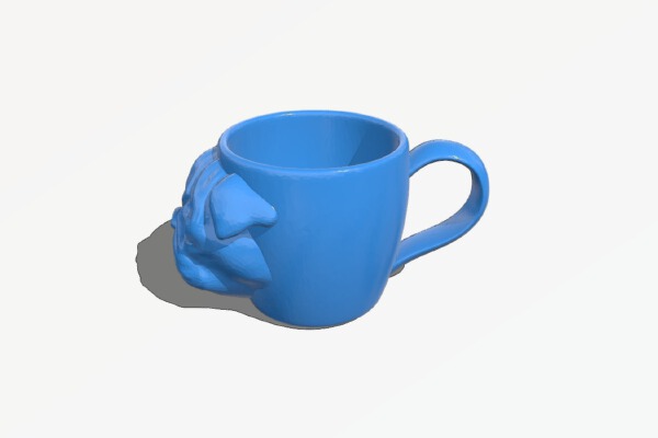 Taza pug | 3d print model