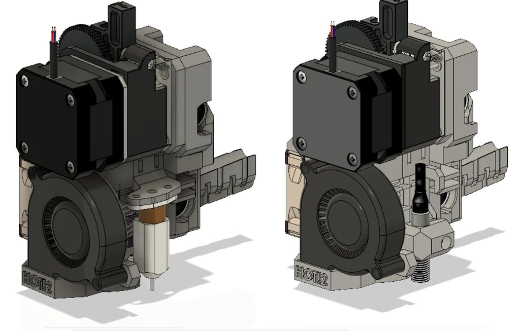 Prusa i3 MK3 X-Carriage with Titan Extruder and Bltouch