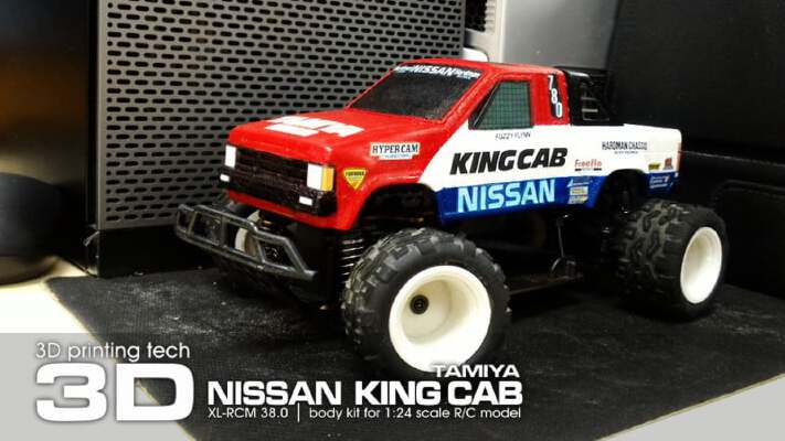 TAMIYA NISSAN KING CAB 1:24 scale kit for WL-Toys A212 | 3d print model
