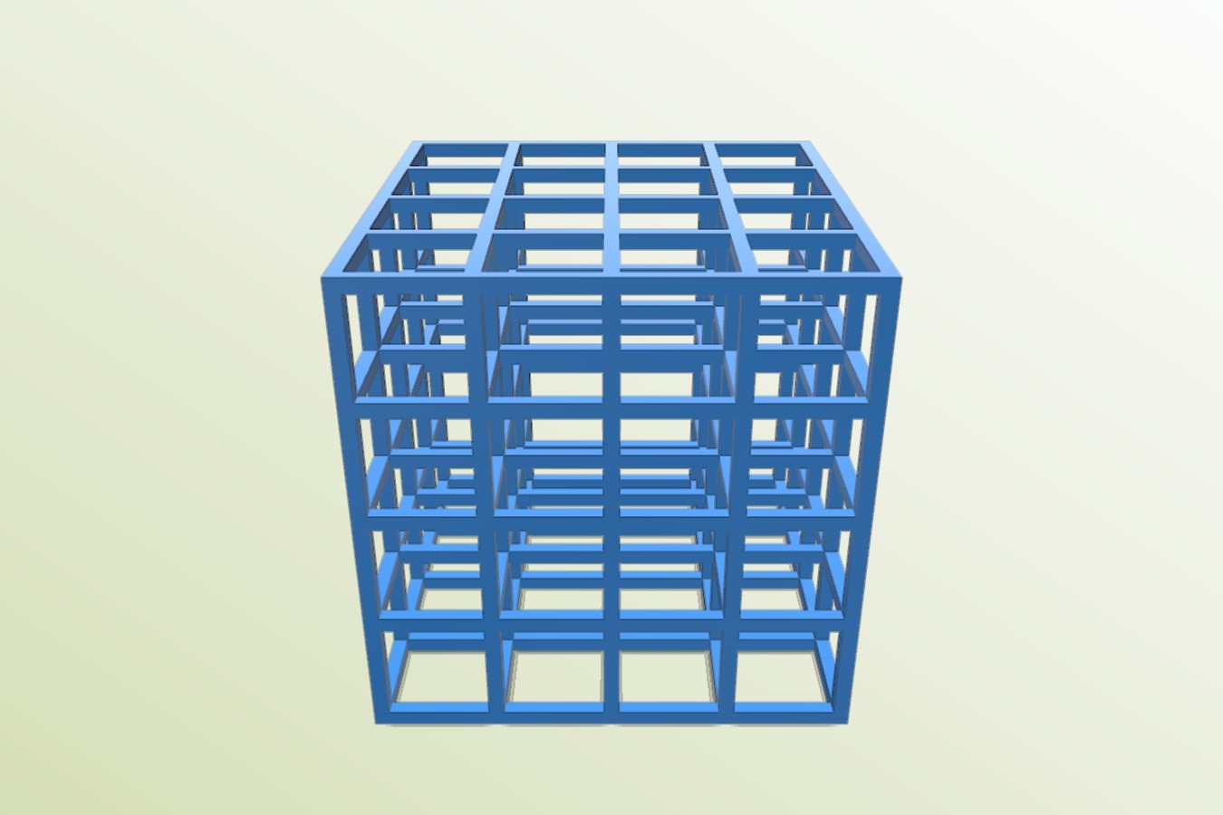 Simple Cubic Structure - 1 inch