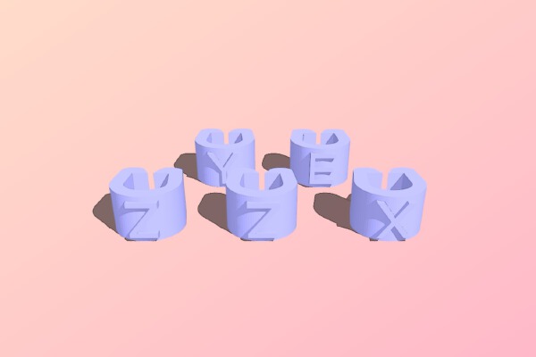 Multimaterial Cable Clips | 3d print model