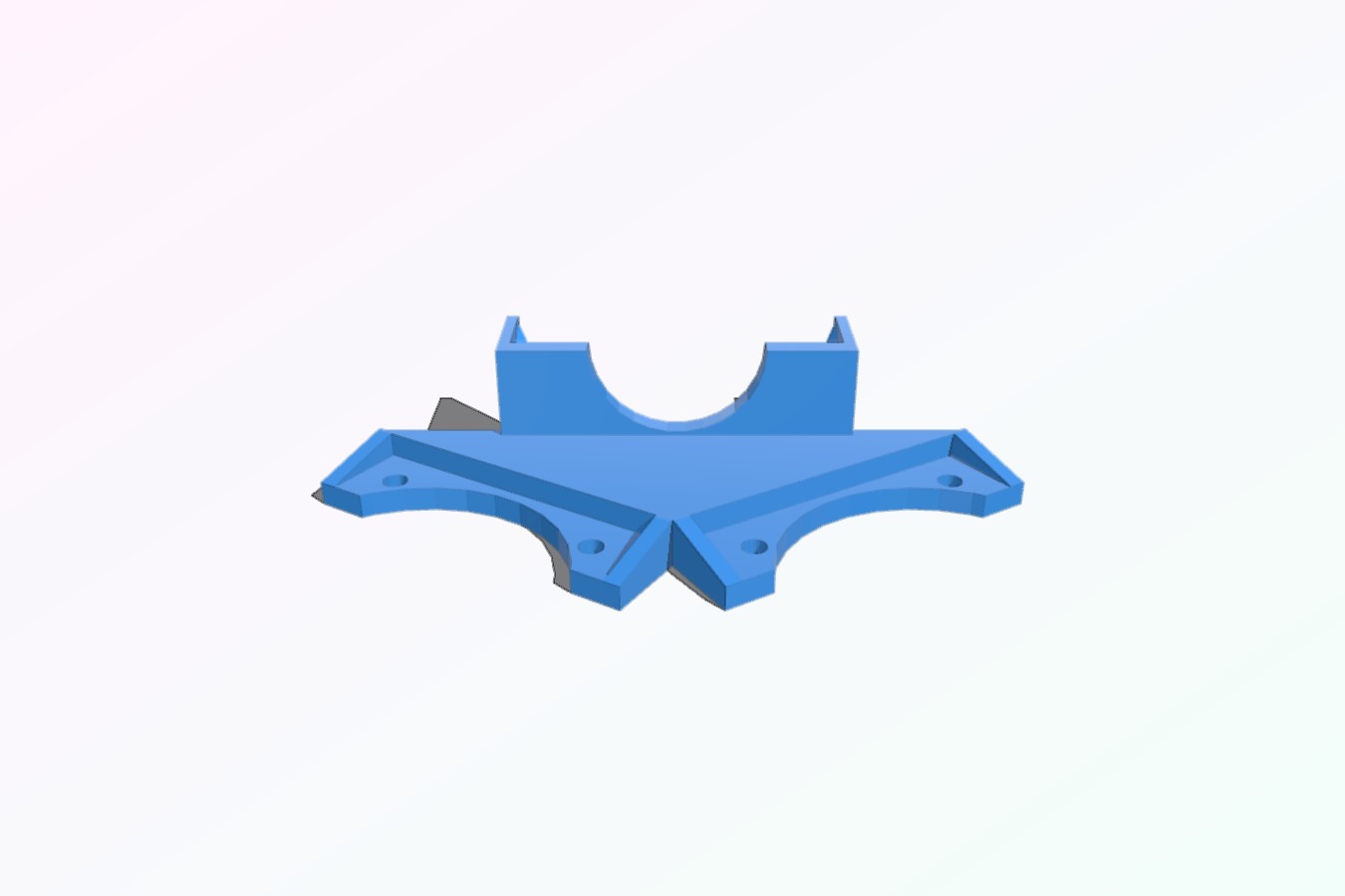 Clip-on dual 50mm fan bracket for Printrbot