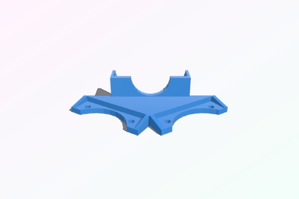 Clip-on dual 50mm fan bracket for Printrbot | 3d print model
