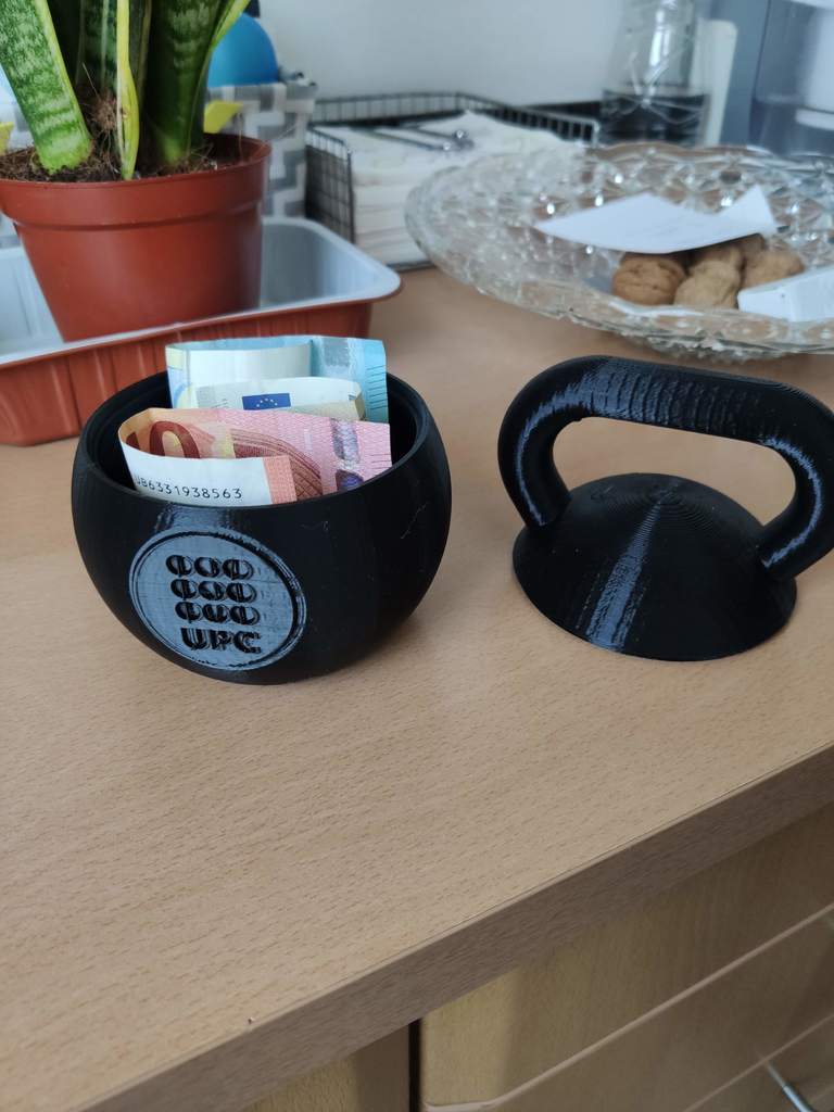 Kettlebell wedding gift, hollow