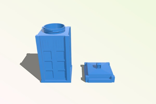 Tardis Bottle | 3d print model