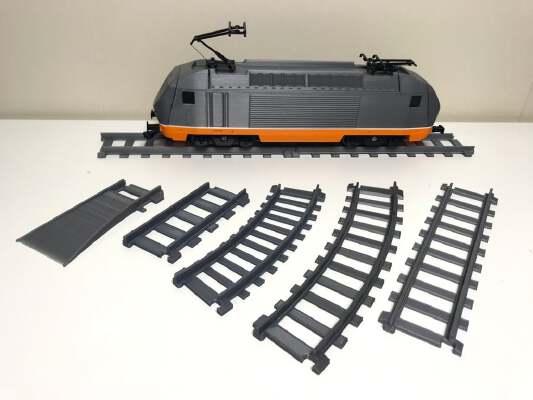 Train tracks for OS-Railway - fully 3D-printable railway system! | 3d print model