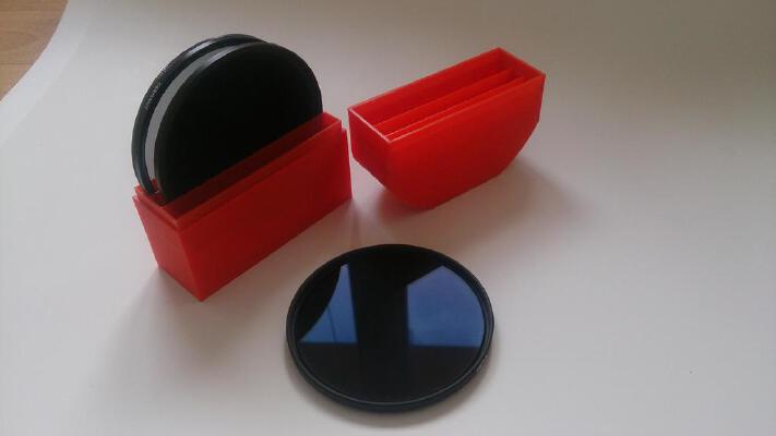 box for  3x photo filter 77mm | 3d print model