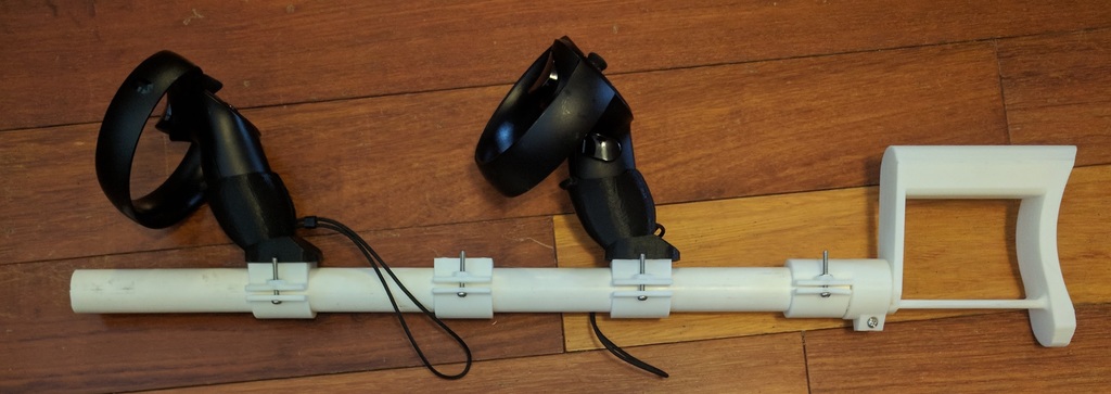 Oculus Rift Rifle _ Gun Stock Remix for 3_4" PVC & 6-32 screws