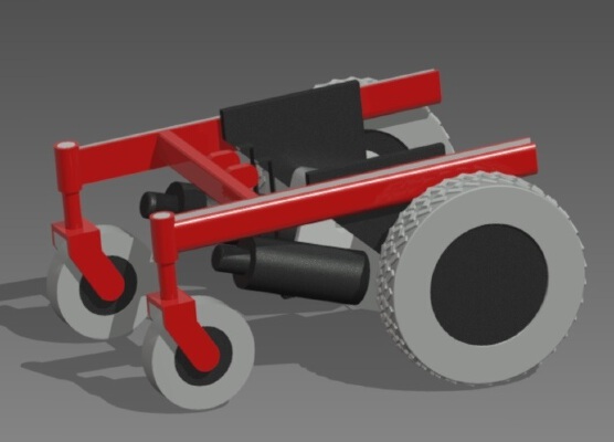 Power Wheelchair Robot Encoder Mount | 3d print model