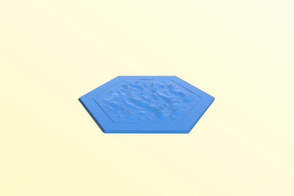 Catan Water Hex | 3d print model