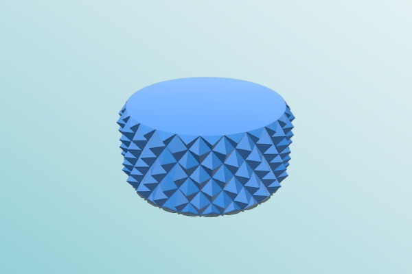 Knurled Finish OpenSCAD library v2.1 | 3d print model