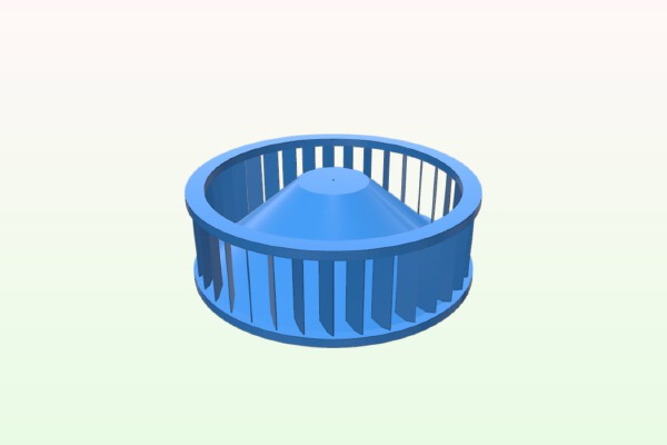 Larger Centrifugal _ Blower _ Squirell Fan | 3d print model