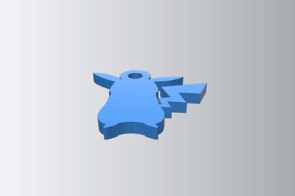 pikachu key chain | 3d print model