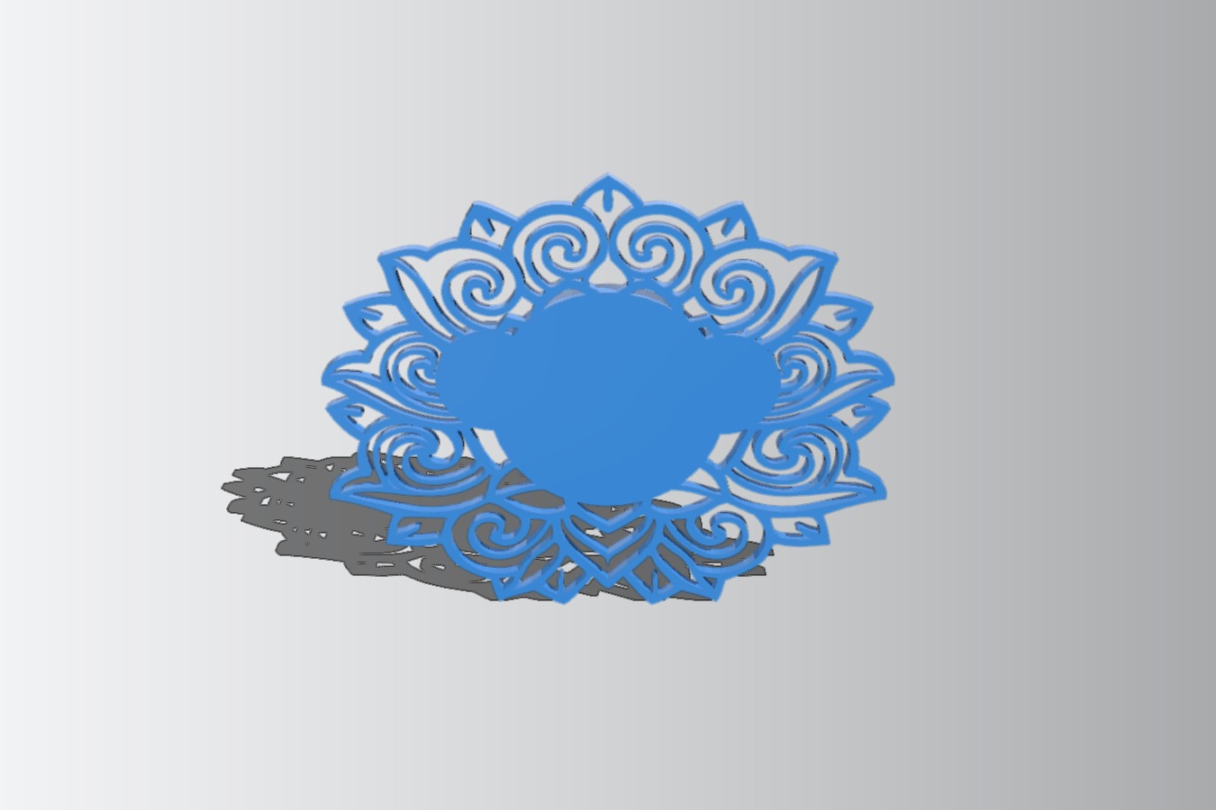 Chinese inspired floral pattern