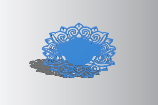 Chinese inspired floral pattern | 3d print model