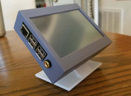 5-inch Waveshare LCD & Raspberry Pi Stand and Case | 3d print model