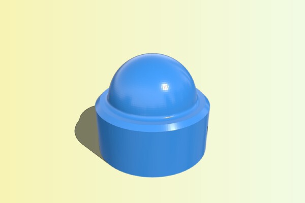 Hex nut cap (with no thread) | 3d print model