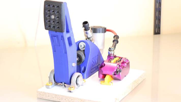 SRT hydraulic Brake pedal P1 Sim racing v5.3 rev2 | 3d print model