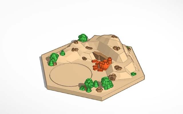 landscape - brick | 3d print model