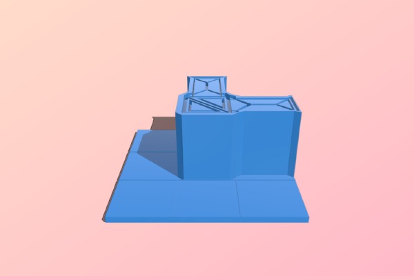 CQC Wargames Table - Corner Wall | 3d print model