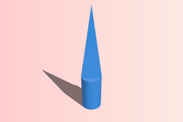 Nerf dart sharp head | 3d print model