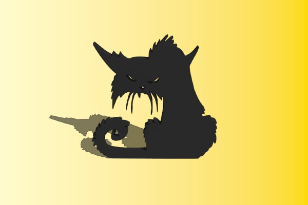 Scary cat magnet | 3d print model