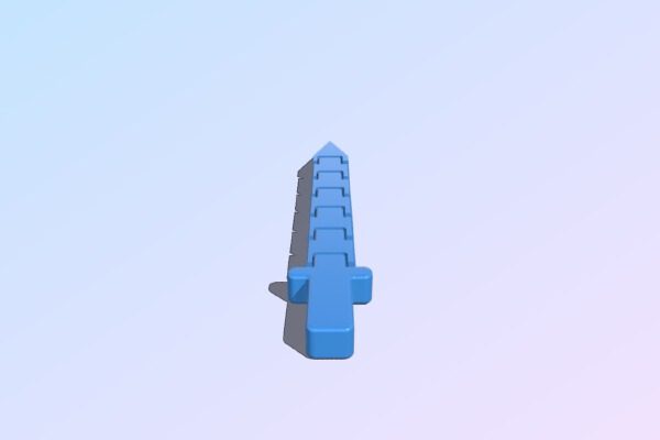 FLEXI SWORD- PRINT IN PLACE | 3d print model