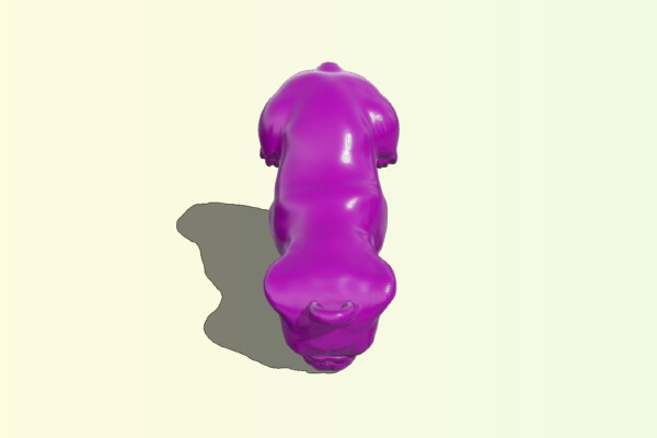 Bulldog KeyChain | 3d print model
