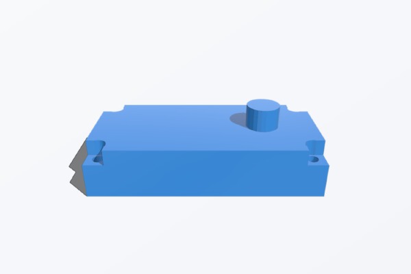 Servo MG995 bottom replacement | 3d print model