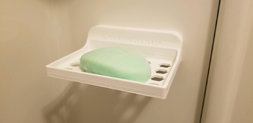 SHOWER SOAP TRAY (REMOVABLE) | 3d print model