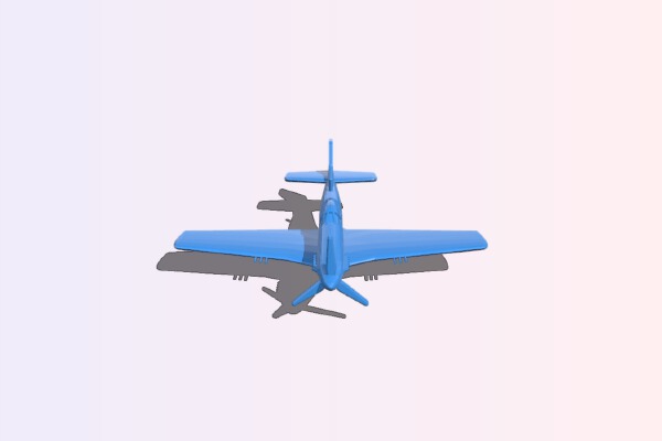 P-51 Mustang 1_144 | 3d print model