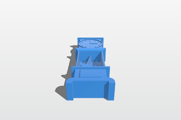 The grandfather clock on the dollhouse | 3d print model