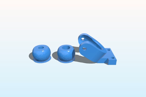 K40 eBay Laser Cutter Laser Aiming Gimbal | 3d print model