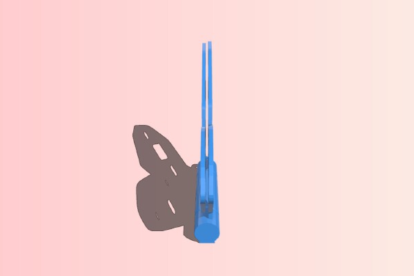 Butterfly with hinge - Decoration | 3d print model