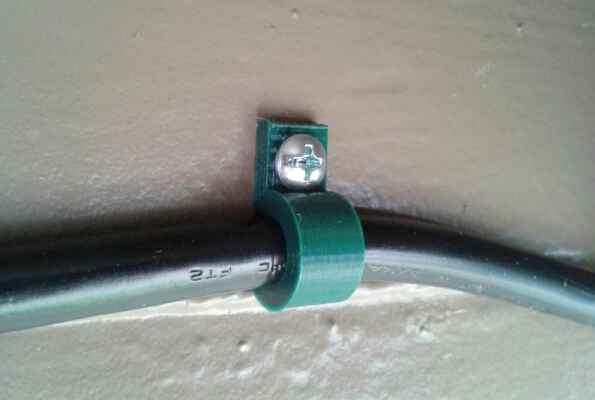 Parametric Cable Clamp (flat & corner) | 3d print model