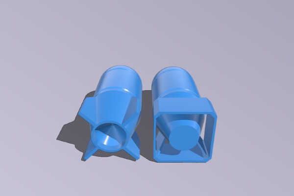 Screw top bomb and rocket containers | 3d print model