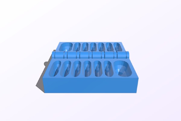Folding Mini Mancala | 3d print model