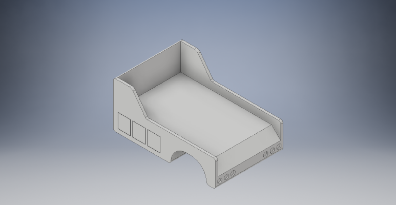 1_25th Scale Medium Duty Wrecker Bed | 3d print model