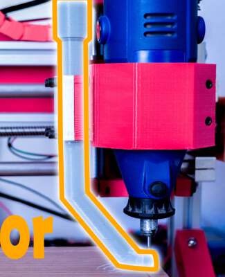 CNC dust vacume II 3018 CNC compatible | 3d print model
