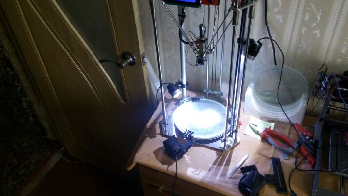 Delta 3KU: Backlight lamp holder (with ball control position) | 3d print model