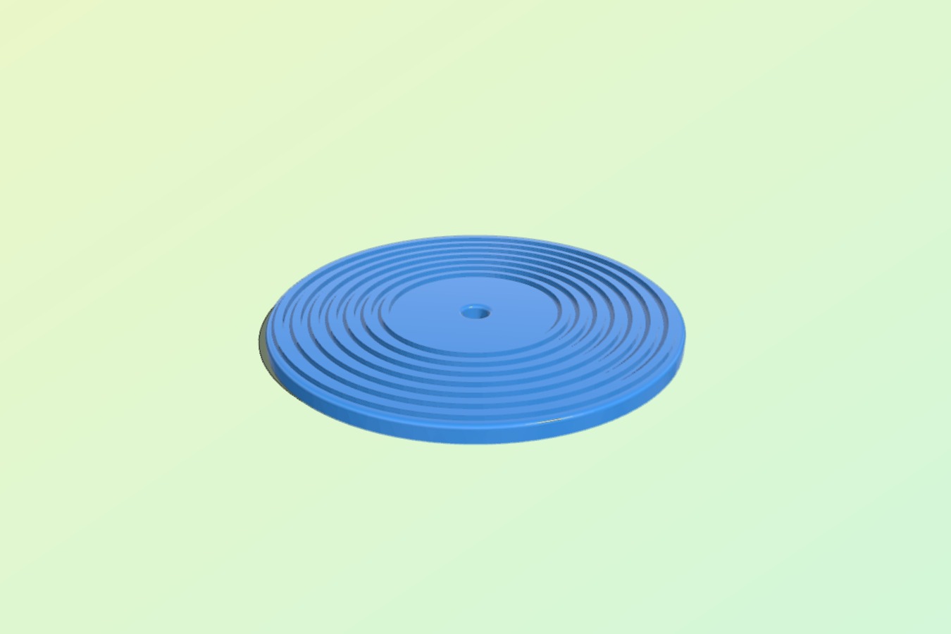 Generic record platter coaster