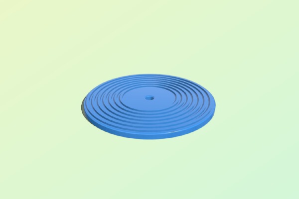 Generic record platter coaster | 3d print model