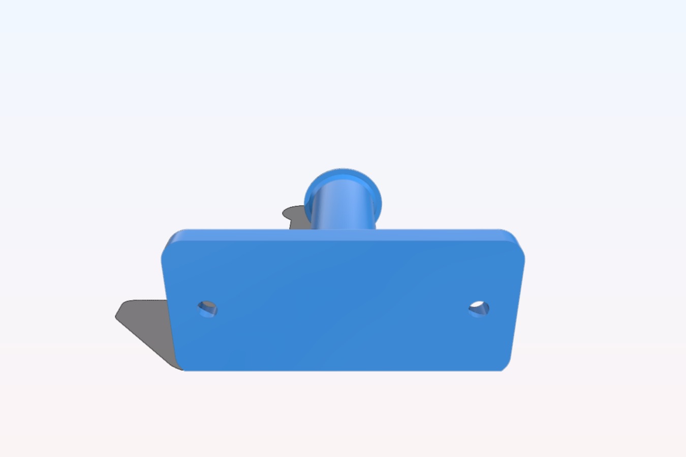 Simple Wall Mount Spool Holder for Stupid 30mm Filament Reel Holes (eg: AMZ3D)