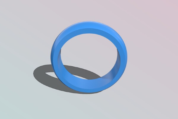 Basic ring for polishing practice | 3d print model